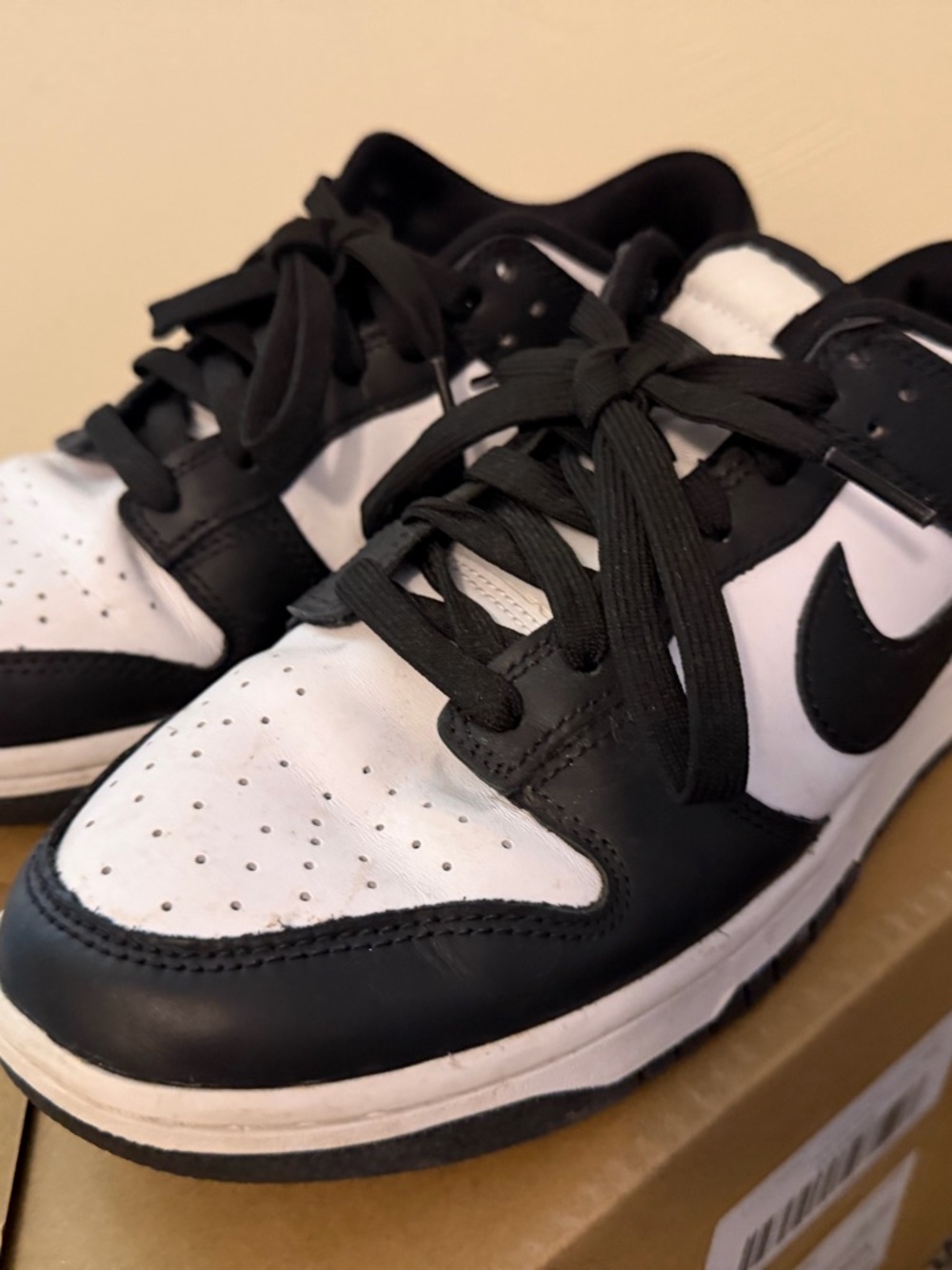 Nike Black and White Low-Top Dunk Sneakers - Picture 9 of 12